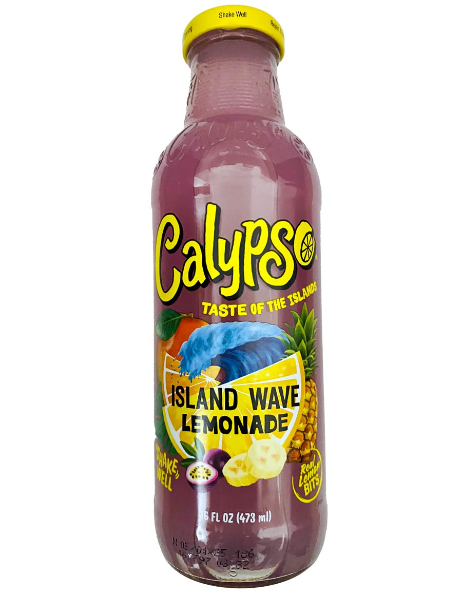 Calypso | 12x Island Wave Lemonade 0,473l, Erfrischungsgetränk, Palettenversand