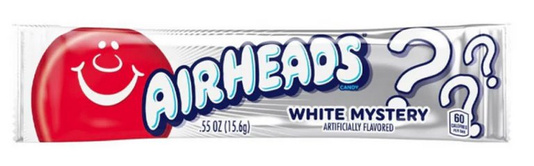 Airheads | White Mystery 15,6g, Kaubonbon, Kaustreifen, amerikanische Süßigkeiten