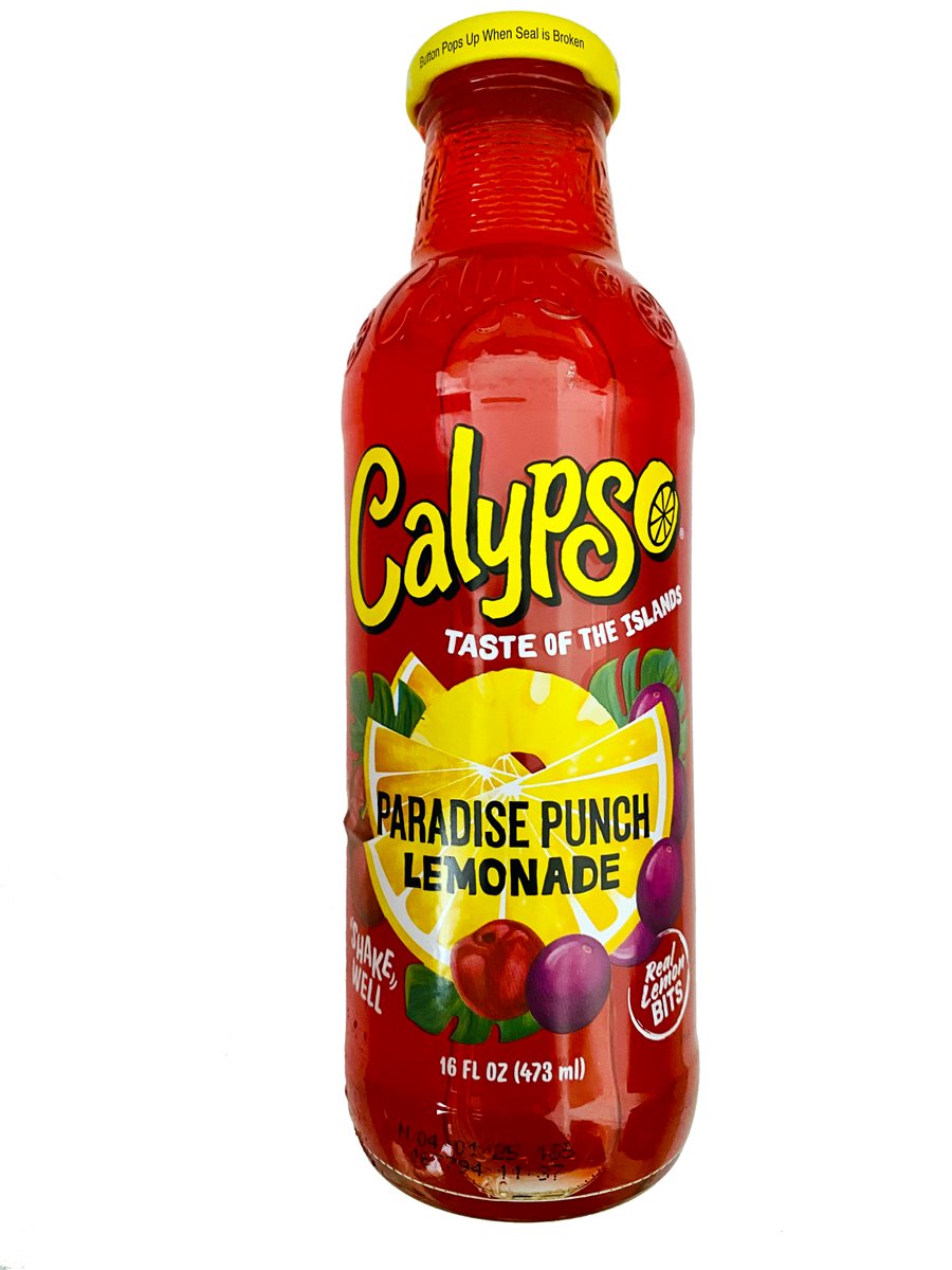 Calypso | 12x Paradise Punch Lemonade 0,473l, Erfrischungsgetränk, Palettenversand