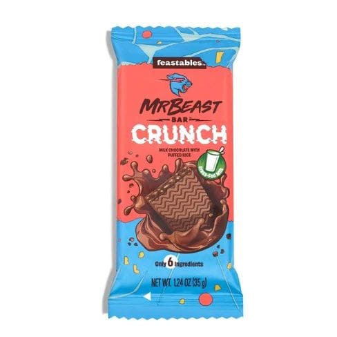 Feastables | 10x MrBeast Crunch Chocolate Bar 60g