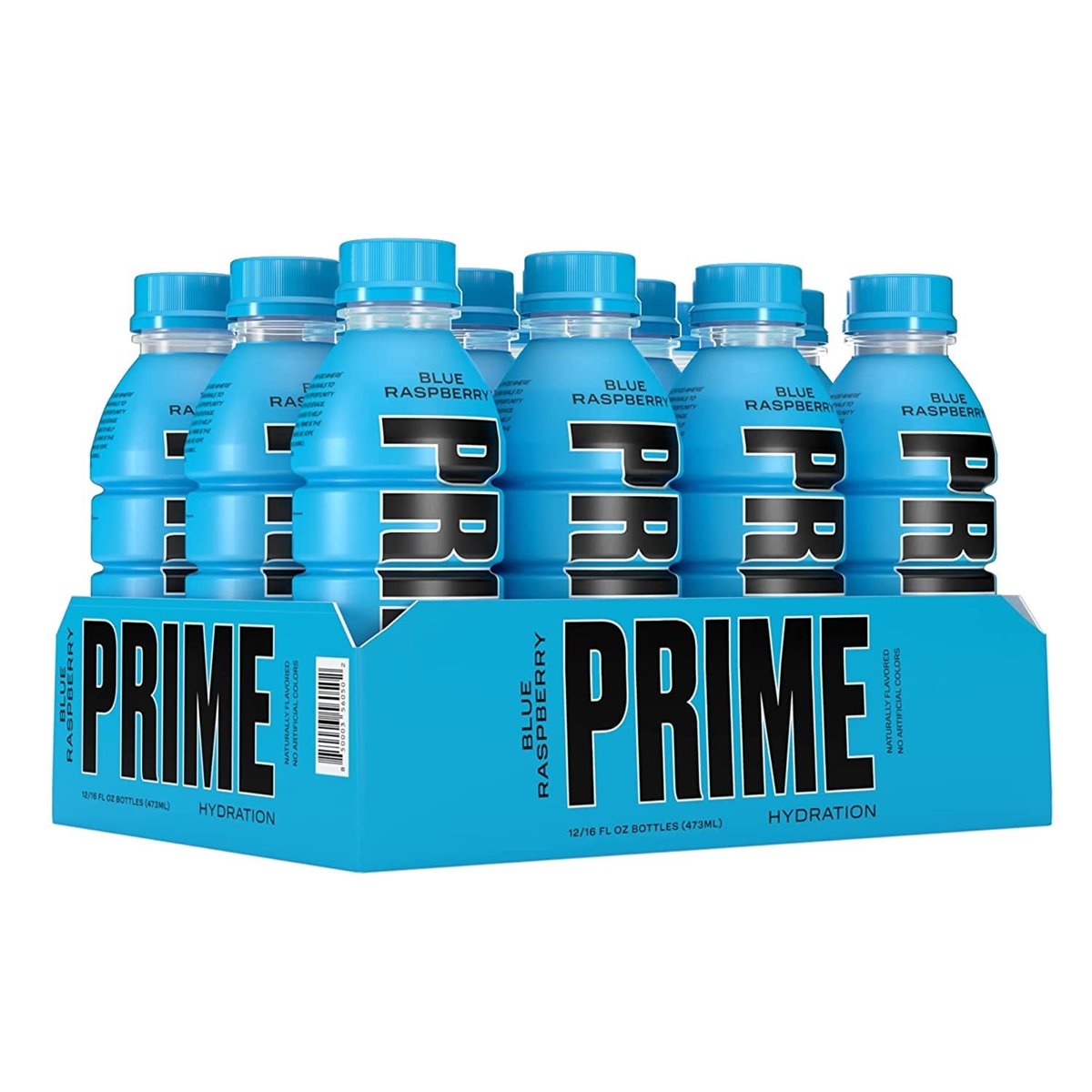 Prime Hydration | 12x Blue Raspberry 0,5l, Energydrink, Energygetränk, Iso Drink