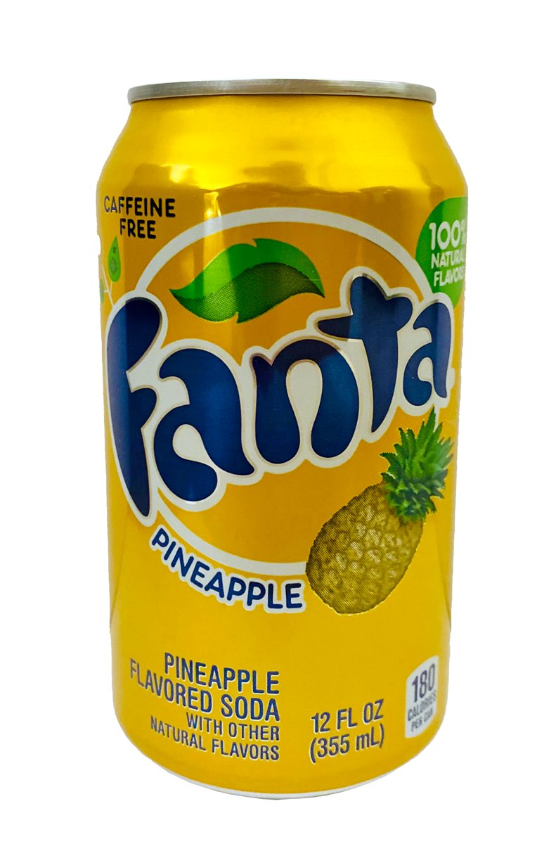 Fanta | 12x Pineapple 355ml, Softdrink, Limonade, USA Import