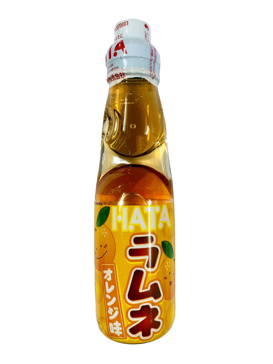Hata Kosen | 30x Orange 200ml, Erfrischungsgetränk, japanische Limonade